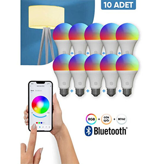 Şımart Sm-Sli-B Akıllı Bluetooth 10'lu Led Ampul Led Aydınlatmalar Fiyatı