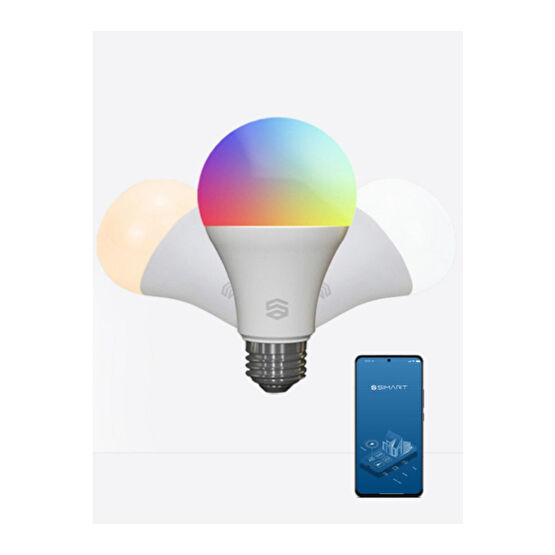 Şımart Teknoloji Şımart Wi-fi Akıllı Rgb Led Ampul Gün Işığı/beyaz - Akıllı Lamba