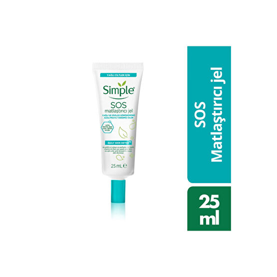 Simple Daily Skin Detox SOS Matlaştırıcı Jel Yağlı Ve Sivilceli Görünümü Azaltmaya Yardımcı 25 ml