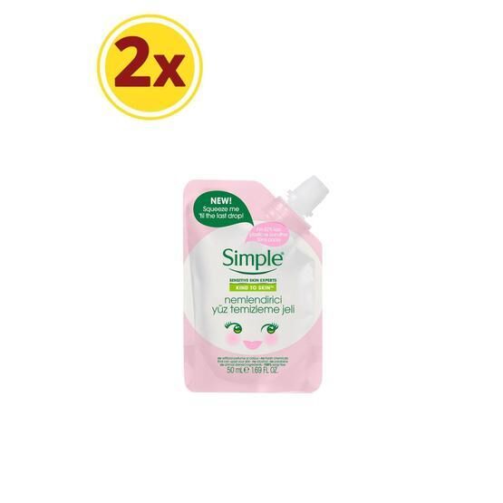 Simple Mini Nemlendirici 50 ml Yüz Temizleme Jeli