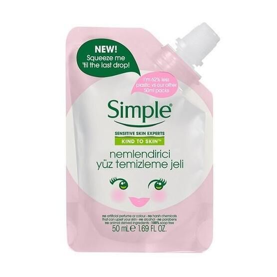 Simple Mini Nemlendirici 50 ml Yüz Temizleme Jeli