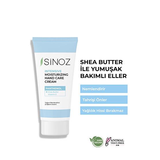 SİNOZ Vitamin E Panthenol Içeren Yoğun Nemlendirici El Bakım Kremi 50 ml El Bakımı Fiyatı