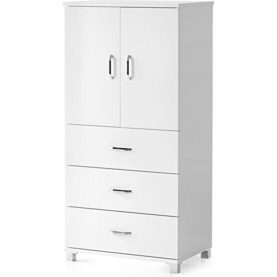 Sivas Gözde Mobilya Çok Amaçlı Dolaplı Şifonyer 3 Çekmeceli Kapaklı 60X44X127CM Şifonyer Fiyatı