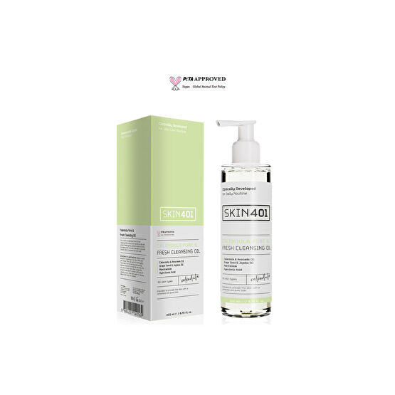 Skin401 Kalendula Saf & Tazeleyici Cilt Temizleme Yağı 200 ml Makyaj Temizleyicileri Fiyatı