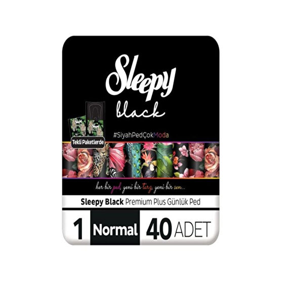 Sleepy Black Premium Plus Günlük Ped Normal 40 Adet Ped Hijyenik Pedler ve Tamponlar Fiyatı