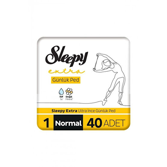 Sleepy Extra Ultra İnce Günlük Ped Boy 1 Normal 40'Lı Hijyenik Pedler ve Tamponlar Fiyatı