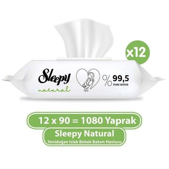Sleepy Natural 12x90 Bebek Havlusu