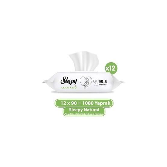 Sleepy Natural 12x90 Bebek Havlusu