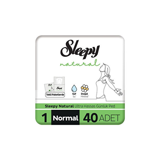 Sleepy Natural Ultra Hassas Günlük Ped Normal 40 Adet Ped Hijyenik Pedler ve Tamponlar Fiyatı