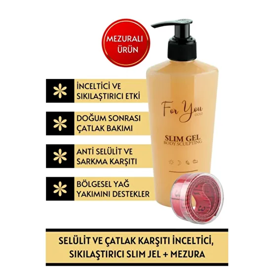 Slim Jel Inceltici , Sikilastirici, Selulit Ve Catlak Karsiti Bakim Vucut Sekillendirici+ Mezura Çatlak Önleyici ve Gidericiler Fiyatı