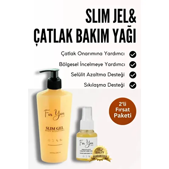 Slim Jel (Slimgel) Selulit Jeli Ve Catlak Olusumunu Azaltmaya Yardimci Catlak Bakim Yagi&Catlak Seti Çatlak Önleyici ve Gidericiler Fiyatı