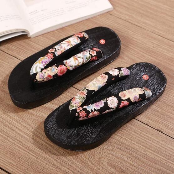 SlimpleStudio Japon Geta Takunya Kimono Unisex Sandalet