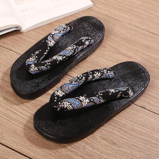 SlimpleStudio Japon Geta Takunya Kimono Unisex Sandalet