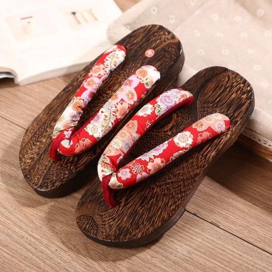 SlimpleStudio Japon Geta Takunya Kimono Unisex Sandalet
