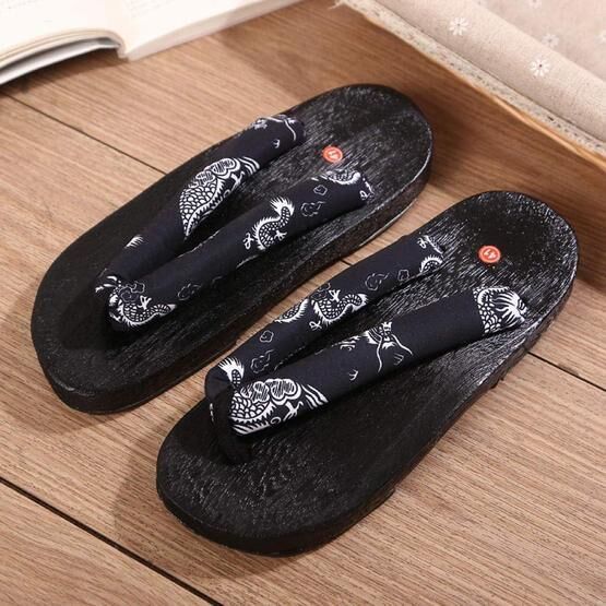 SlimpleStudio Japon Geta Takunya Kimono Unisex Sandalet