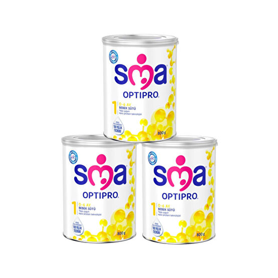 SMA Optipro Bebek Sütü 1 Numara 800 gr x 3 Adet Bebek Mamaları Fiyatı