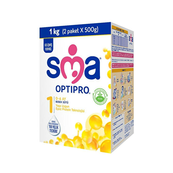 SMA Optipro Probiyotik 1 0-6 Ay Bebek Sütü 1000 Gr Bebek Mamaları Fiyatı