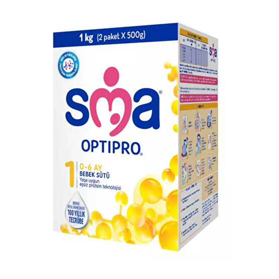 SMA Optıpro Probıyotık 1 Numara Bebek Sütü 1000 Gr Bebek Mamaları Fiyatı