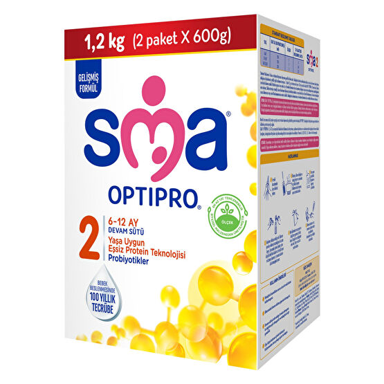 SMA Optipro Probiyotik 2 6-12 Ay Bebek Sütü 1200 Gr Bebek Mamaları Fiyatı