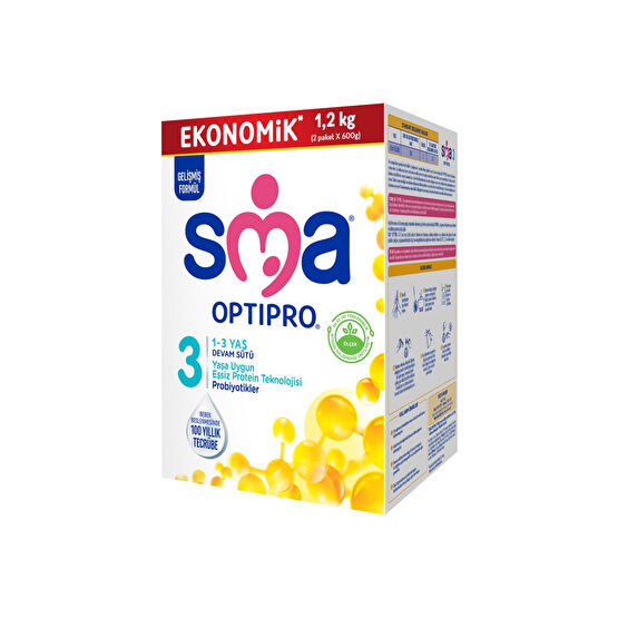 SMA Optipro Probiyotik 3 1- 3 Yaş Devam Sütü 1200 gr