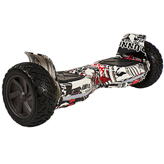 Smart Balance Elektrikli Kaykay 8.5" Kalın Teker Bluetooth Grafity Desenli Hummer Off Road Desen 8 Hoverboard Hoverboard Fiyatı