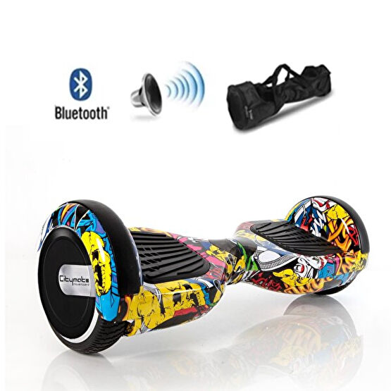 Smart Balance Smart Scooter Grafiti Elektrikli Kaykay Bluetooth Speakerlı Hoverboard - Çanta Hediyeli Hoverboard Fiyatı