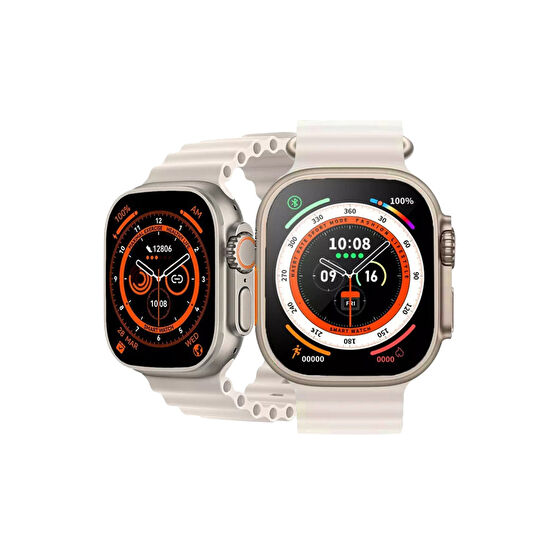 SMARTEST Watch 8 Ultra Akıllı Saat Ios Andorid Destekli Arama Özeliği Sensörlü Lcd Ekran 3tuş Smartwatch