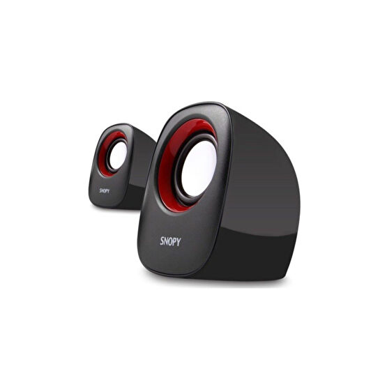 Snopy SN-120 2.0 USB 1+1 Speaker - Siyah Bilgisayar Speaker Fiyatı