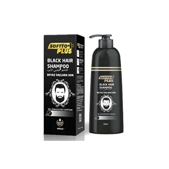 Softto Plus Beyaz Saçlar Için Siyah Şampun 350ml