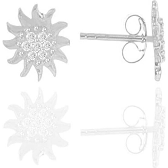 Söğütlü Silver Gümüş Zirkon Taşlı Güneş Küpe Gümüş Küpe Fiyatı