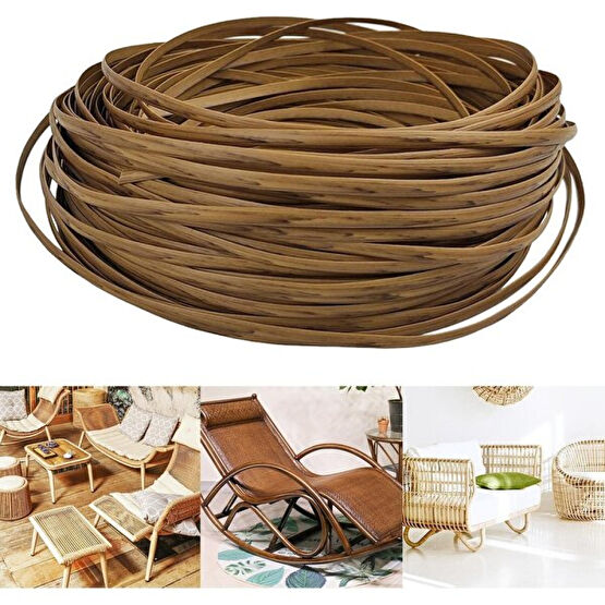 Soir Depolama Sepeti Rattan Dokuma Diy Malzeme Plastik Hasır Tamir Kanepe Mobilya Sandalye Masası (Yurt Dışından) - Kahverengi Dekoratif Bahçe Ürünleri Fiyatı
