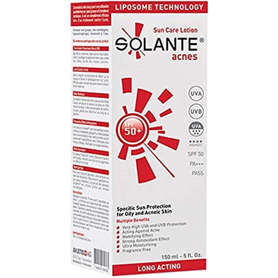 Solante Acnes SPF 50+ Güneş Koruyucu Losyon 150 ml Güneş Kremleri ve Losyonları Fiyatı