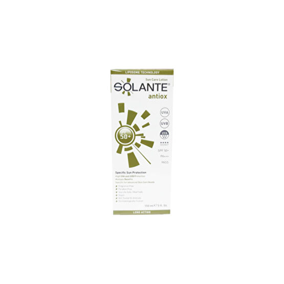 Solante Antiox Sun Care Losyon Spf50 150 ml Güneş Kremleri ve Losyonları Fiyatı