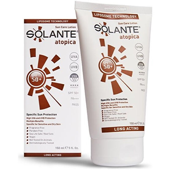 Solante Atopica Spf 50 Lotion 150Ml Solante Atopik Dermatitli Ciltler İçin Güneş Koruyucu Losyon Güneş Kremleri ve Losyonları Fiyatı