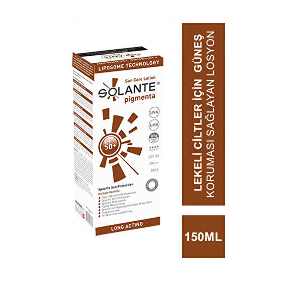 Solante Pıgmenta 150 Ml Spf 50 Güneş Kremleri ve Losyonları Fiyatı