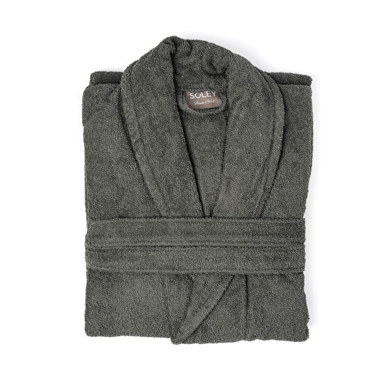 Soley | Minerva | Extra Yumuşak %100 Pamuklu Kadın / Erkek Unisex Bornoz (TEK PARÇA) XL Beden