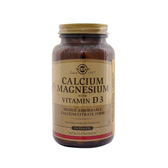 Solgar Calcium Magnesium With Vitamin D3 150 Tablet Sağlık / Diyet Fiyatı