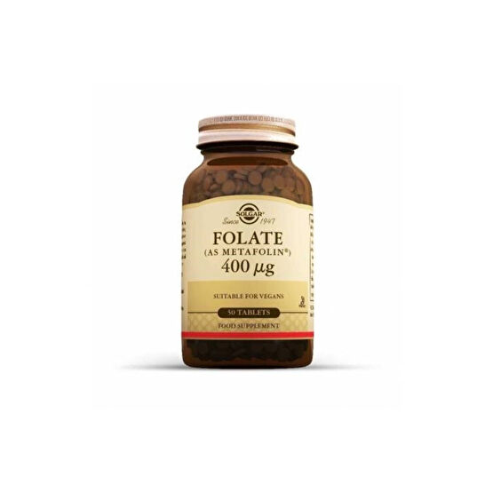 Solgar Folate (Metafolin) 400 Mcg 50 Tablet Sağlık / Diyet Fiyatı