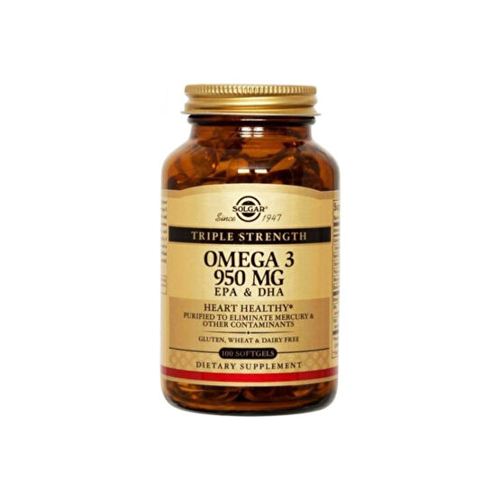 Solgar Omega 3 950 Mg 100 Yumuşak Jelatinli Balıkyağı Kapsülü Balık Yağı / Omega 3 - 6 - 9 Fiyatı