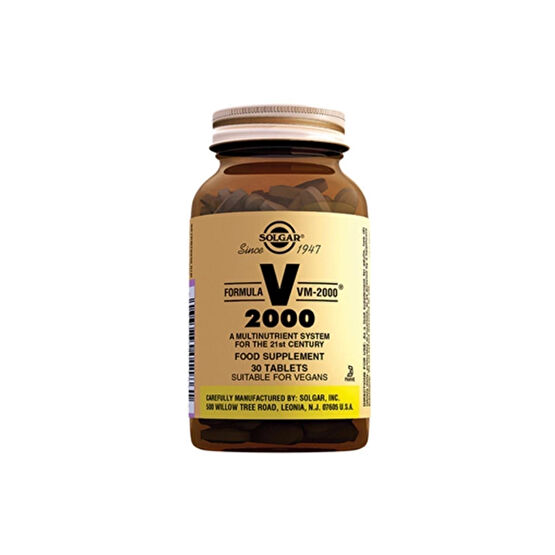 Solgar Vm 2000 30 Tablet Multivitamin