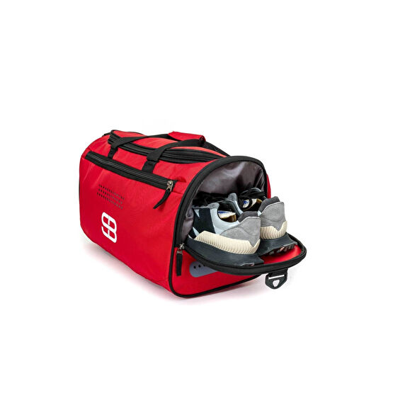 Solo Bag Ayakkabı Gözlü Orta Boy Unisex Kırmızı Spor Fitness Ve Seyahat Çantası Standart Beden Unisex Spor Çantası Fiyatı