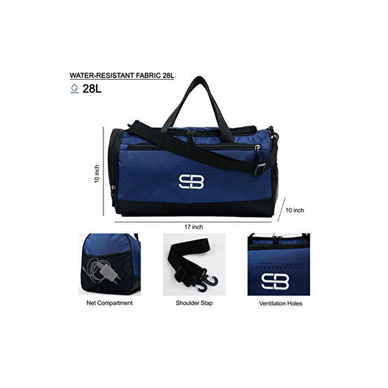 Solo Bag Ayakkabı Gözlü Orta Boy Unisex Lacivert Spor Fitness Ve Seyahat Çantası Standart Beden Unisex Spor Çantası Fiyatı