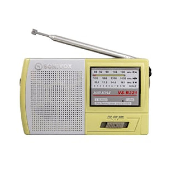 SONIVOX VS-R321 KREM RENK CEP TİPİ ANALOG FM RADYO MP3 Çalar & iPod Fiyatı