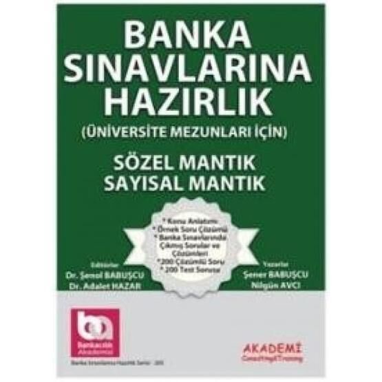 Sözel Mantık-Sayısal Mantık-Banka Sınavlarına Hazırlık - Şener Babuşçu