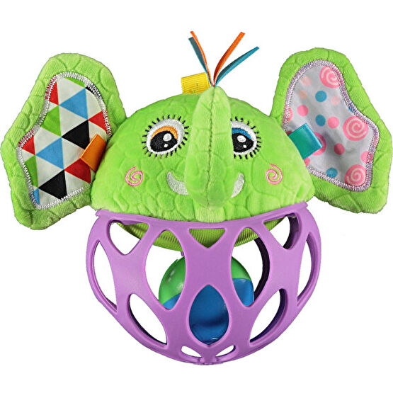 Sozzy Toys Çıngıraklı Sallanır Top- Fil Mor Bebek Oyuncakları Fiyatı