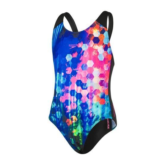 Speedo 8-07386C851 Mavi Placement Digital Kız Çocuk Mayosu