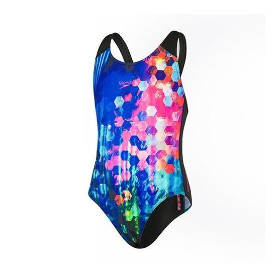 Speedo 8-07386C851 Mavi Placement Digital Kız Çocuk Mayosu