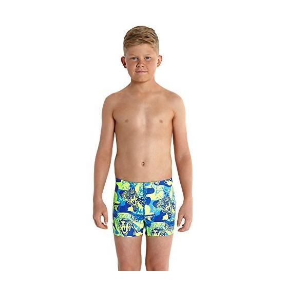 Speedo 8-33162A749 Mavi Yeşil Endurance 10 Erkek Çocuk Aquashort Yüzücü Mayosu