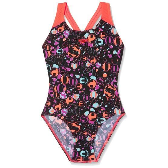 Speedo Funsplash Allover Splashback Kız Çocuk Mayosu
