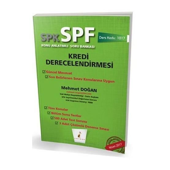 SPK - SPF Kredi Derecelendirmesi Konu Anlatımlı Soru Bankası - Mehmet Doğan